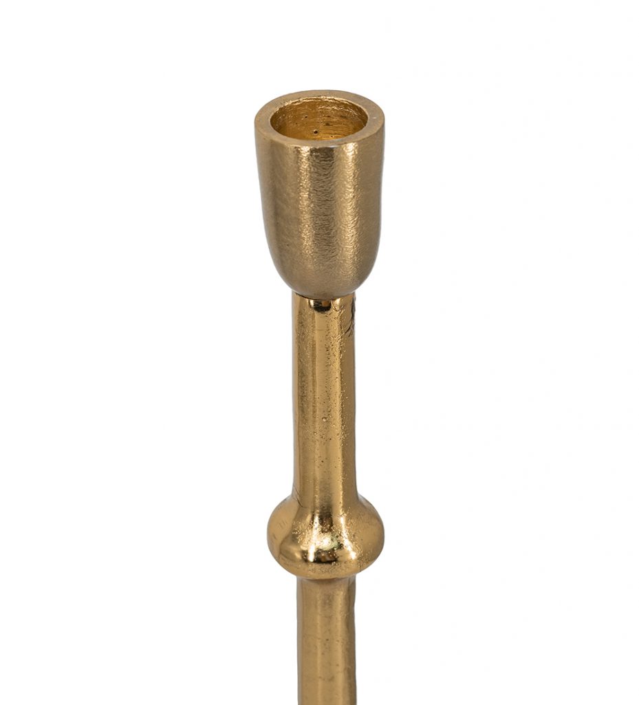 Set de 3 candelabros dorados Eleanor