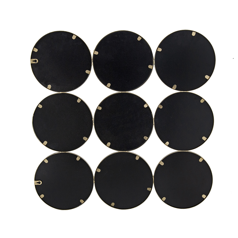 Espejo dorado circulos