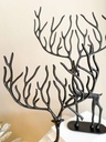 Set de 2 venados negros de metal