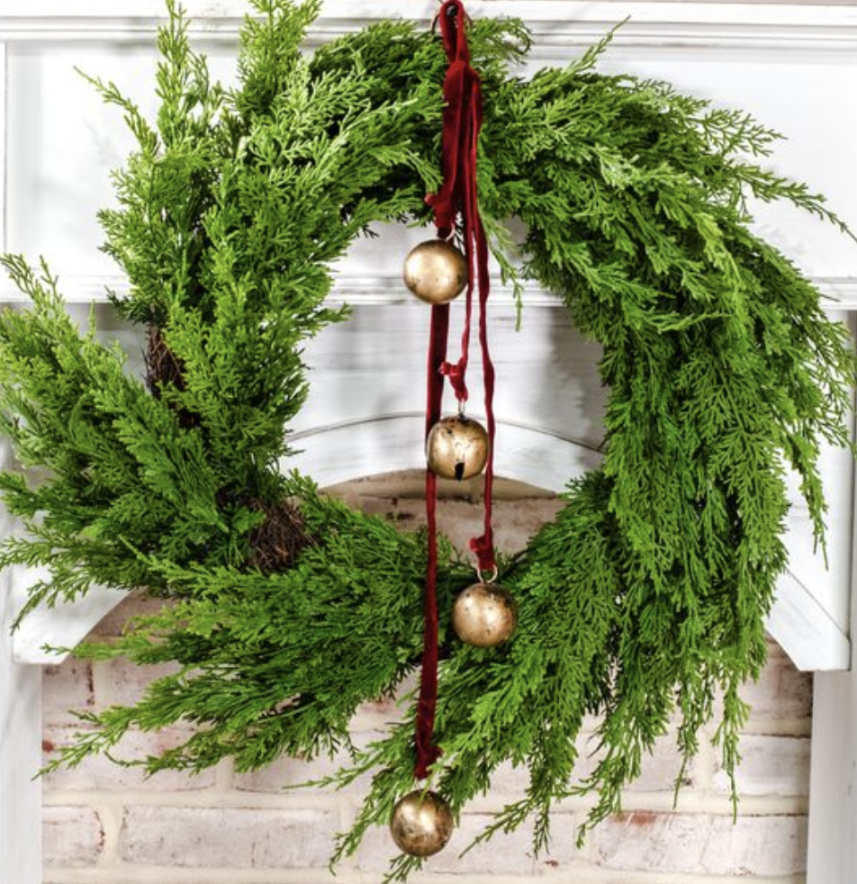 Lluvia de cinta velvet con cascabeles (Dos colores)