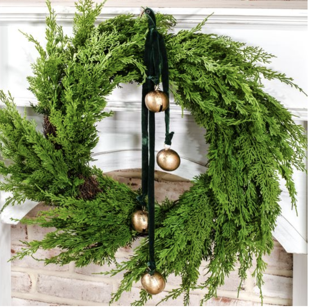 Lluvia de cinta velvet con cascabeles (Dos colores)