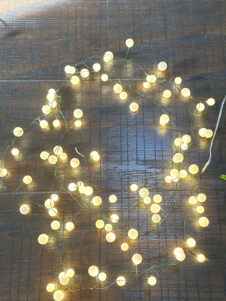 Juego de luces globo alambre verde