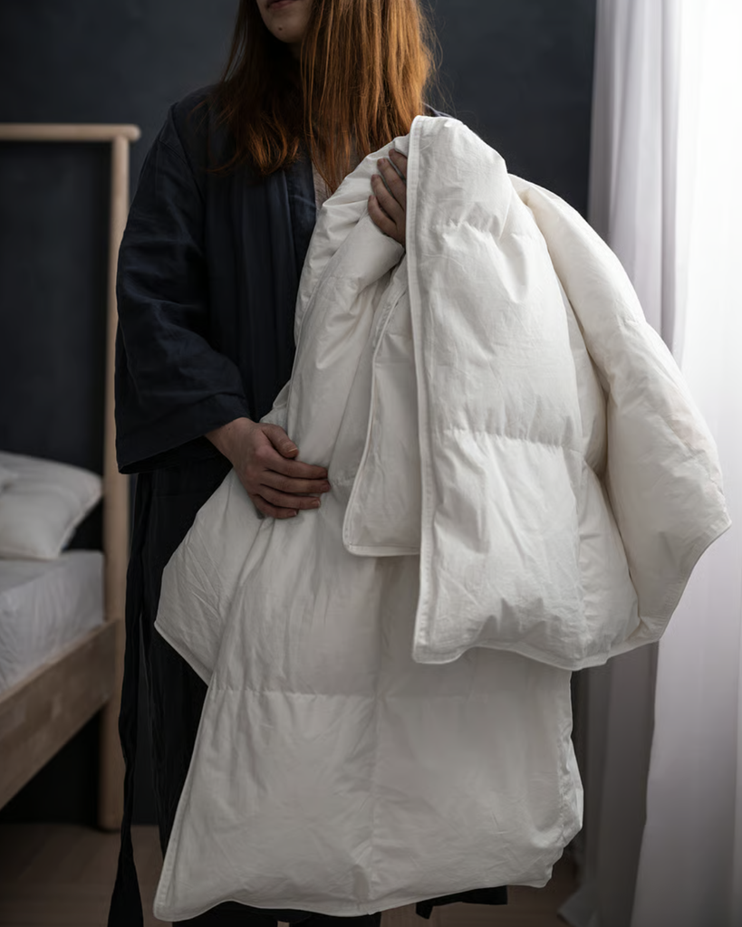 Relleno de duvet de plumas de ganso grueso