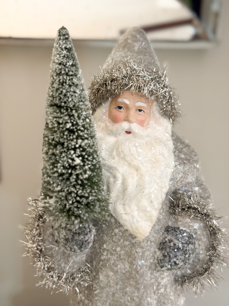 Santas gris con arbolito (2 Tamaños)