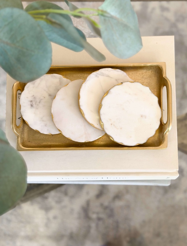 Mini azafate rectangular dorado