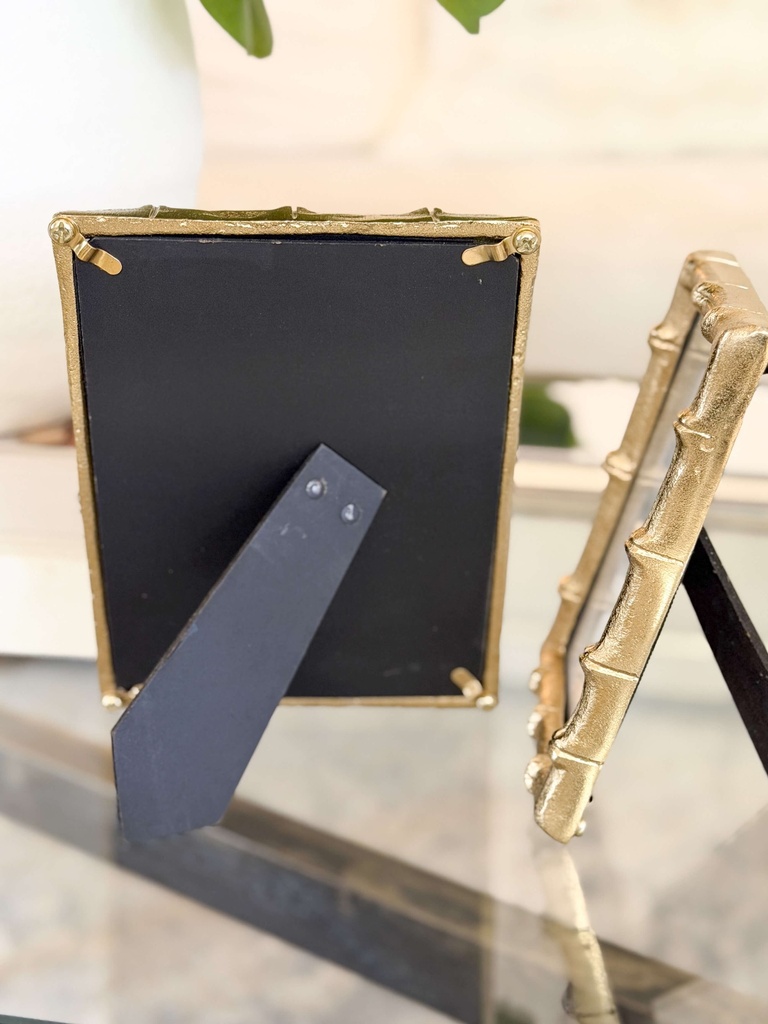 Retratera Bamboo dorada de metal (2 Tamaños)