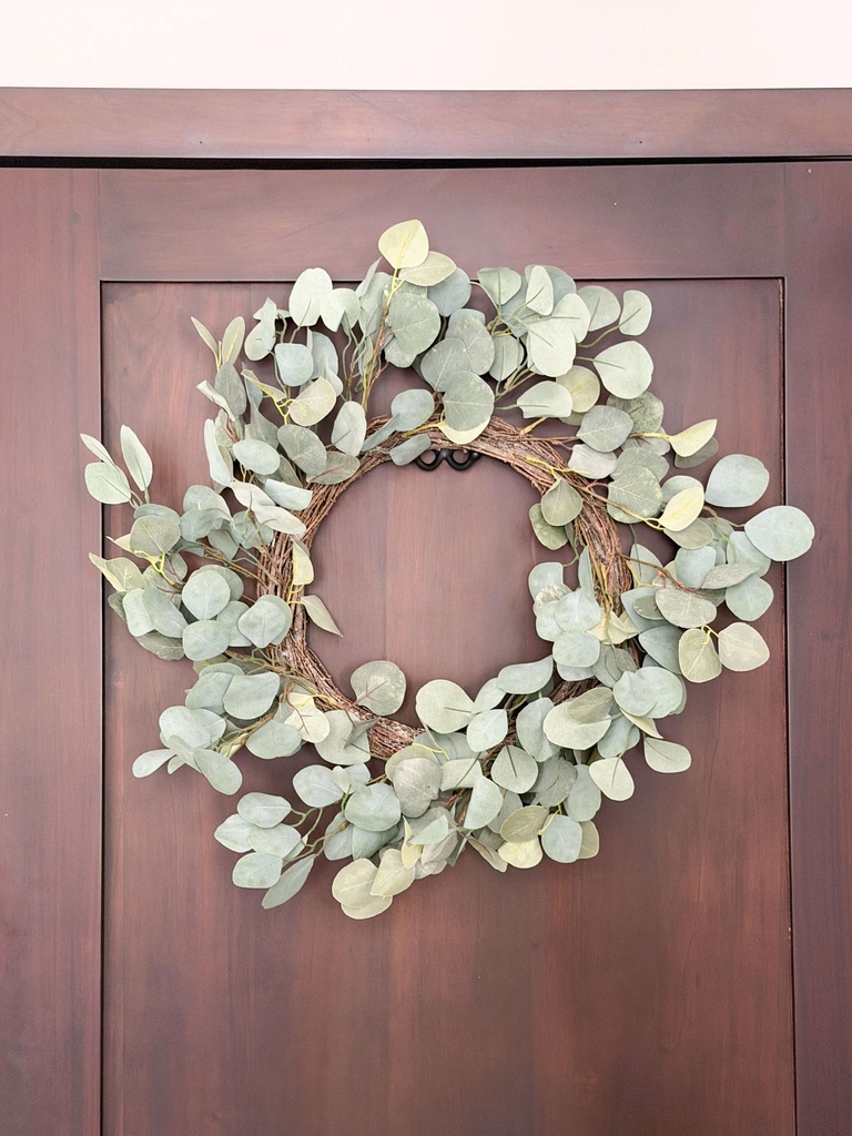 Corona hojas de eucalipto