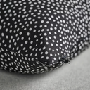Forro de cojin polka dot negro