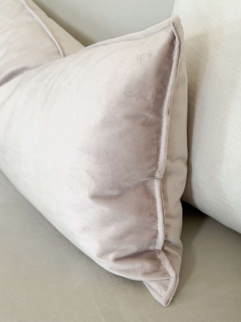 Cojin lumbar velvet champagne