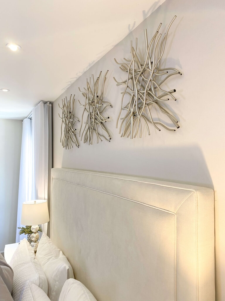 Decoracion para pared de metal (dos colores)