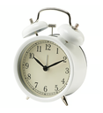 Reloj despertador blanco