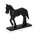 Caballo de madera negro
