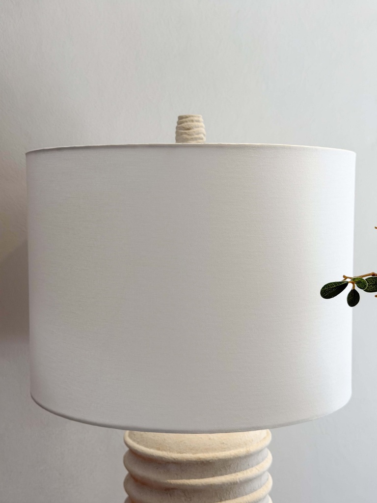 Lampara con textura crema