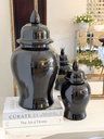 Ginger jar ivory negro (2 Tamaños)