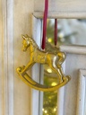 Ornamento de caballito de resina