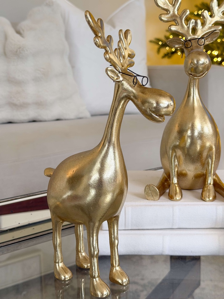 Alces dorados con lentes (3 Opciones)