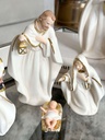 Nacimiento blanco y dorado 6 piezas