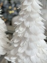 Set de 2 arboles de plumas blancas