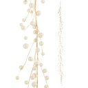 Guirnalda dorada perlas ivory