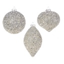 Set de 3 esferas plateadas