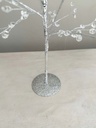 Arbol Plateado con Cristales (3 Tamaños)