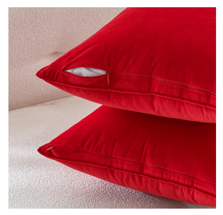 Forro velvet rojo vivo