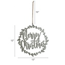 Rotulo de navideño plateado