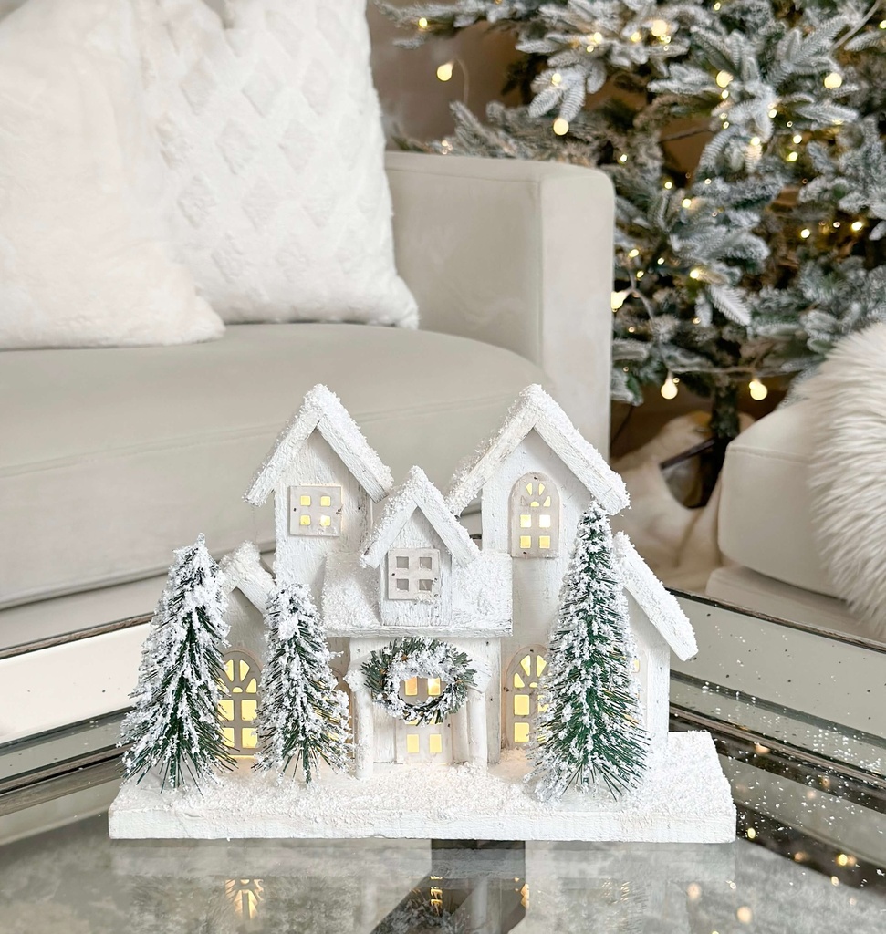 Casa decorativa con luz led