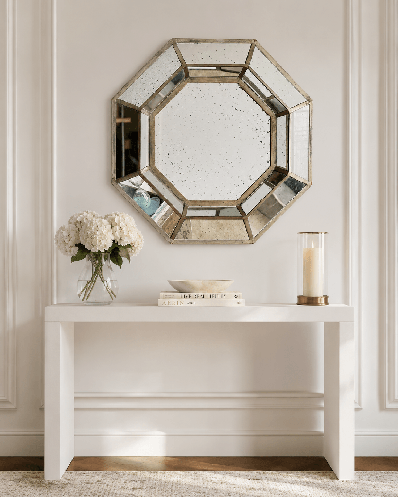 Espejo Hexagonal Grande Antique