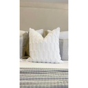 Forro de Cojin Euro Chain blanco