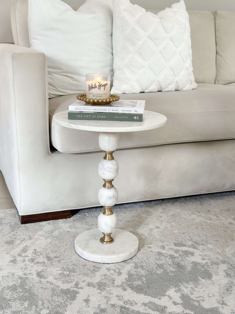 Mesa auxiliar de marmol