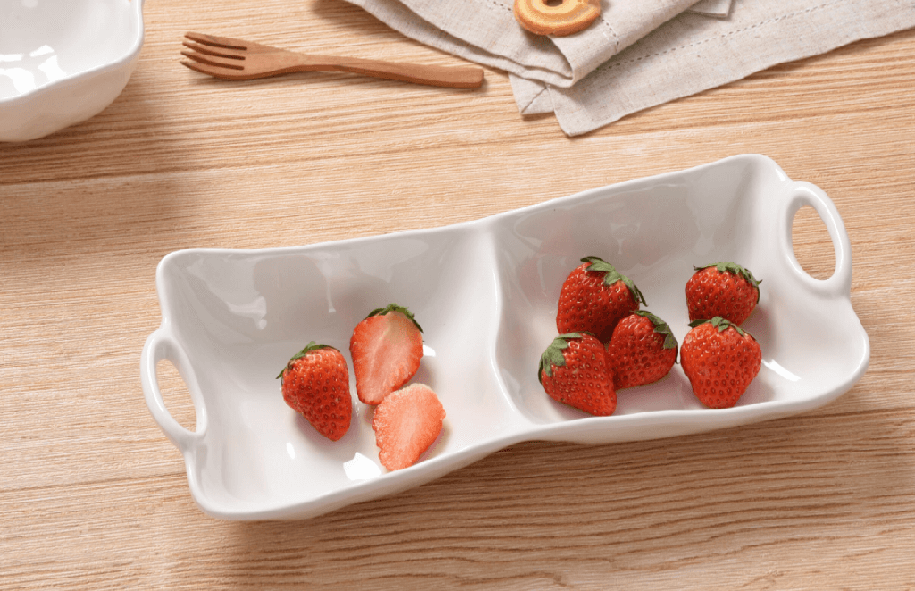 Plato de 2 secciones melamina