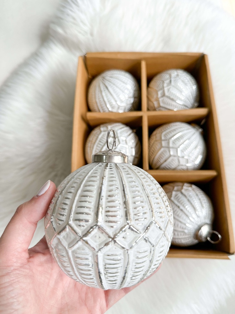 Set de 6 esferas blancas de mercury