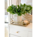 Azafate de metal con agarraderas de acrilico