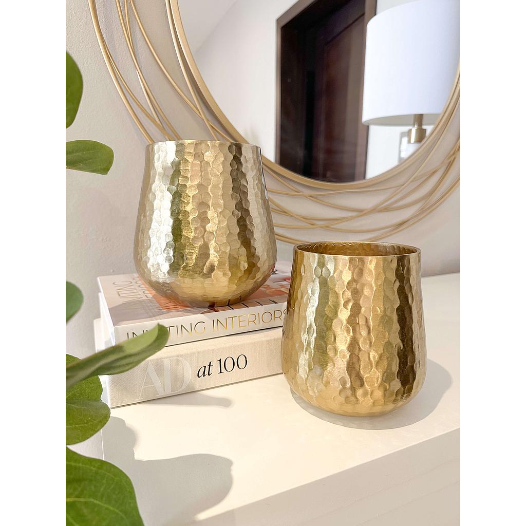 Base Martillada Dorada (2 Tamaños)