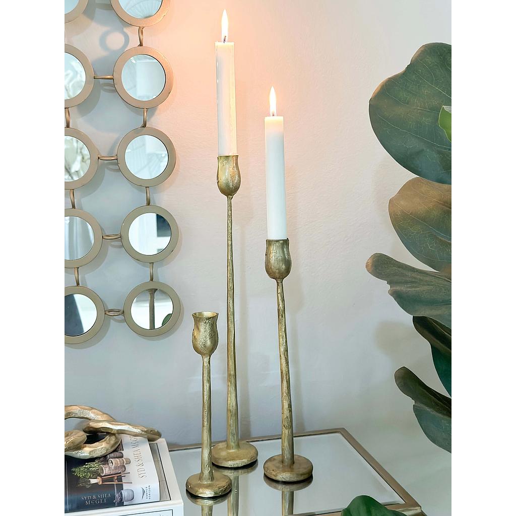 Candelabros dorados vintage (3 tamaños)