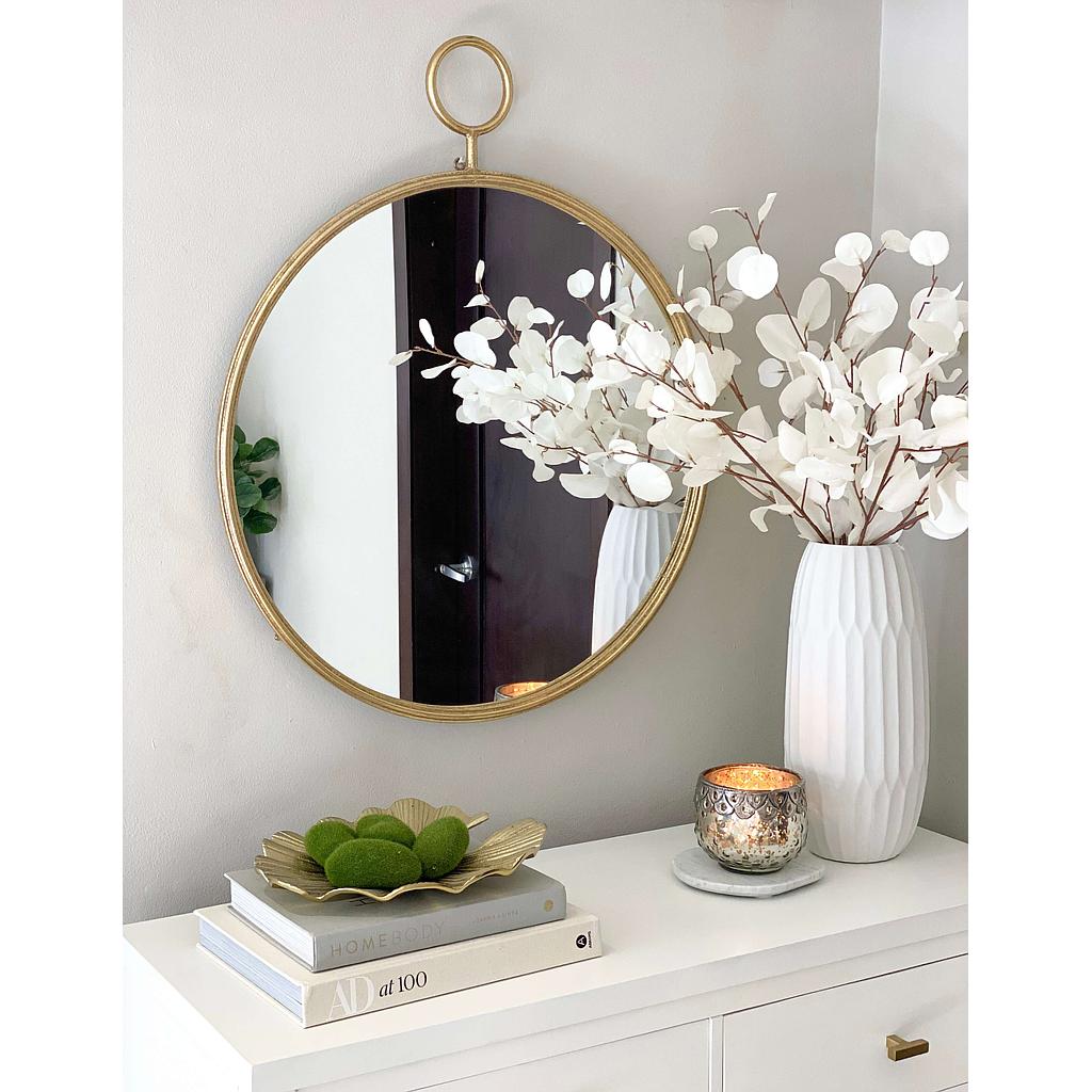 Espejo redondo con argolla