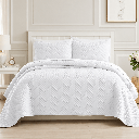 Quilt Set Chevron Blanco