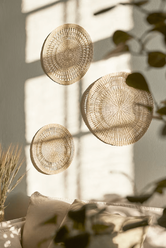 Set de 3 ruedas de fibras naturales