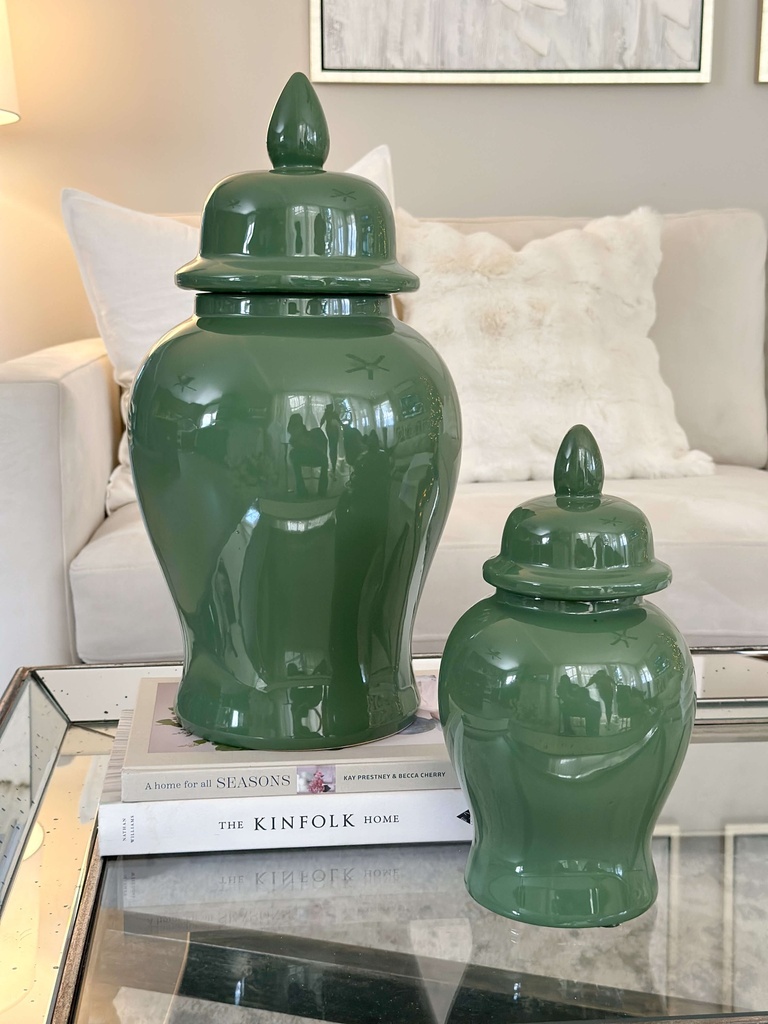 Ginger Jar verde (2 tamaños)