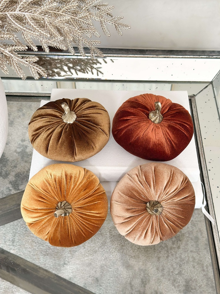 Velvet pumpkins (4 Colores)