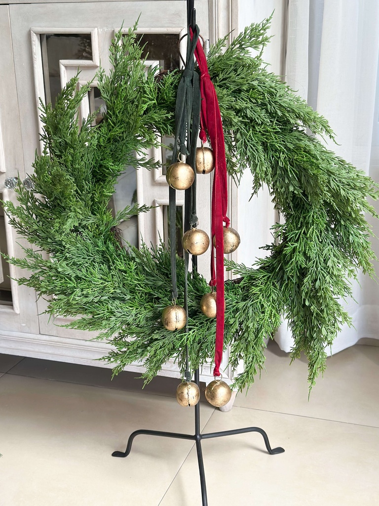 Lluvia de cinta velvet con cascabeles (Dos colores)