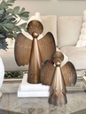 Set de 2 Angeles rusticos de metal