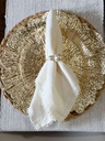 Servilleta de lino con mini pom pom (2 Colores)