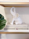 Elefante blanco sentado
