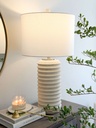 Lampara con textura crema