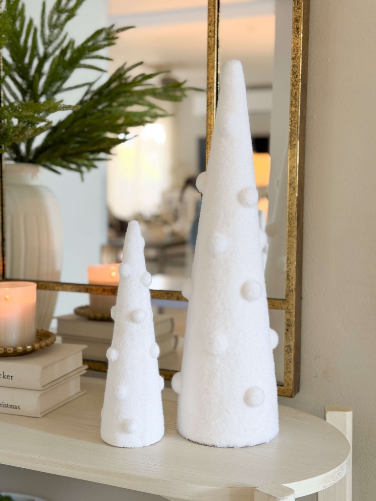 Set de 2 Arbolitos blancos con pelotitas