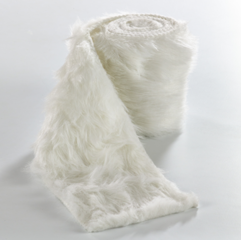 Rollo de cinta blanca afelpada (2 yardas)