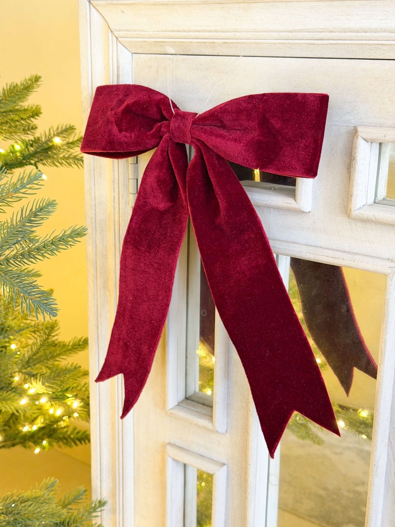 Ornamento de chongo rojo ocre