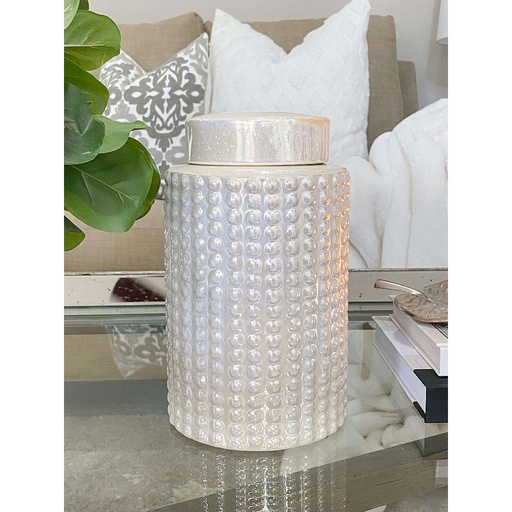 [1759] Beaded Pearl Jar